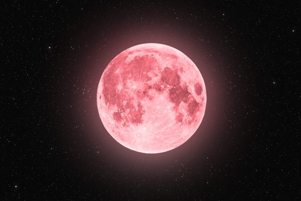 La lune rose d'avril dans la constellation du Scorpion