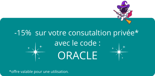 15% sur votre consultation privée code ORACLE 